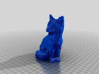 voxelized fox by Nathaniels_Web_Design
