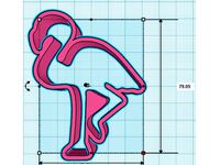 Flamingo cookie cutter by Rafagia