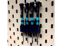 Wera Hex Screwdriver holder for IKEA Skadis by 3dball