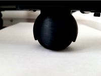 CR-10 Squash ball (& racquetball) feet + Y axis extra feet (40x20 t/v slot profile/extrusion) by stevenfayers