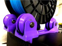 CR10 spool holder (recycle rollerblade components) by mjdorma