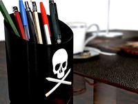 Skull Office Organizer V2 by spooner2011