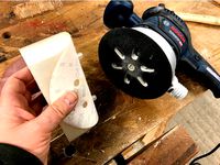 Sandpaper Helper for BOSCH Orbital Sander by Wherzog