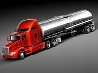 Kenworth T660 Tanker 2015 3D Model