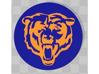 Chicago Bears Coaster Multicolor by mother-of-crafts-3d