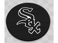 White Sox Coaster Multicolor by mother-of-crafts-3d