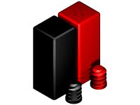Salt & Pepper Shakers (Blank) w/ screw corks by rkevinball_5591