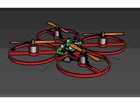 Simple frame for CX-002 DIY Drone by mwilmar