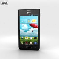 LG Optimus F3 P659 Black 3D Model