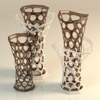 Download free Decorative vase in the holes 3D Model