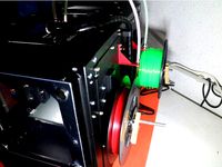 Malyan M180 filament tube holder by axelfrom