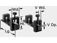 Miniature V-Block with Clamp Set by montybuildstuff
