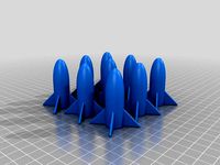 9 Little Rockets by OpenScadDad