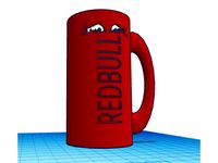 cup Cover redbull by Maker-print3D