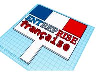 Entreprise Francaise panneau - designed for LV3D by gprint3d