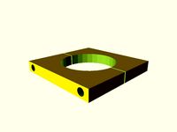 CO2 Laser Tube Mount Brackets by TheGandyMan