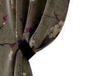 Curtains silk with magnetic pickup 3D Model