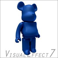 Matte Blue BearBrick 3D Model