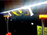 Prusa i3 LED rigid bar mounts  by AppLamp