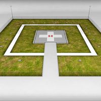 Helipad square ground 3D Model