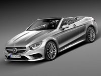 Mercedes-Benz S-Class Cabriolet 2017 3D Model