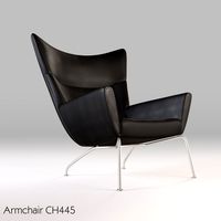 Armchair CH445 3D Model