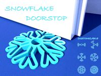 Snowflake Doorstop - Customizable by fsp