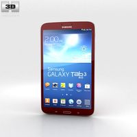 Samsung Galaxy Tab 3 8-inch Red 3D Model
