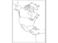 Montessori puzzle map of North America for laser cutting by atamblay