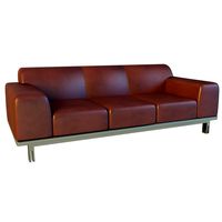 Sofa leather modern steel 3D Model