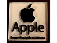 Apple Logo Plate (Plate, Hanger, or With Screw Holes) by mgraysonc