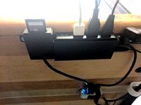 Under-mount Card Reader and USB Hub for Standing Desk by barontechnologies