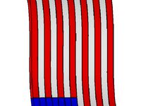 American Flag With Wave by Web1462002