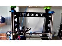 Z trapezoidal rod stabilizer for Prusa I3 Steel by davi4pant