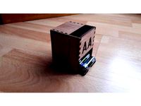 Battery holder / Boite à pile (5mm plywood/Contreplaqué) AA by GPaddler