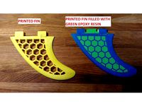 Twin Surf Fins honeycomb (FCS) by Conceptor