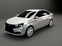 Lada Vesta 3D Model