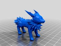 Complicated Low Poly Jolteon- Pokemon by RedFyrez