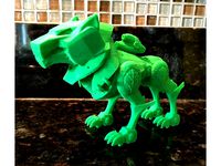 Chibi Green Lion Statue (Voltron Force) by Scrooch
