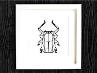 Customizable Origami Scarab by mightynozzle