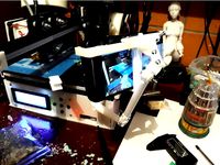 TronXY X1 X3 profile cellphone holder universal arm by MauricioEstrella