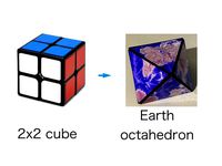 Earth Octahedron puzzle by kskmaru