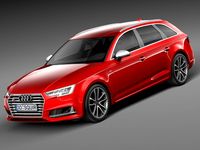 Audi S4 Avant 2017 3D Model