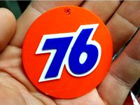 76 Gasoline Keychain by dsteffens00