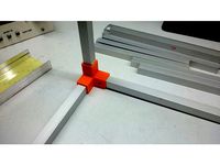 fastening of aluminum profile by Salin
