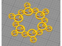 Molecular Snowflake by Hawking