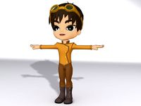 Cartoon Boy 3D Model