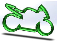 Motorbike cookie cutter by Pa39