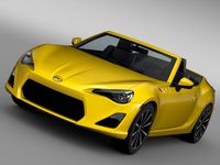 Scion FR S Cabrio 2015 3D Model