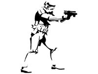Stormtrooper Wall Stencil by -Raul-